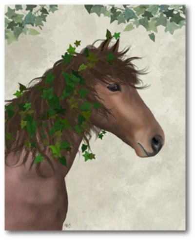 Courtside Market Horse Chestnut With Ivy Gallery-wrapped Canvas Wall Art In Multi
