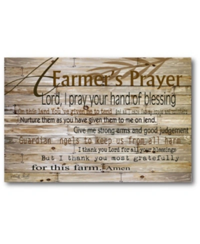 Courtside Market A Farmer's Prayer Gallery-wrapped Canvas Wall Art In Multi