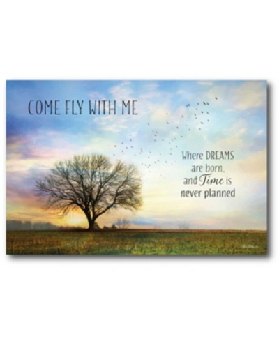 Courtside Market Come Fly With Me Gallery-wrapped Canvas Wall Art In Multi