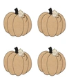 Elrene Burlap Pumpkin Placemat, Set Of 4 In Natural