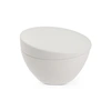 Nambe Orbit Stoneware Sugar Bowl In Starry White