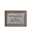 DANYA B . "ALL THINGS GROW WITH LOVE" FRAMED METAL ART