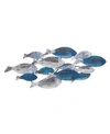 DANYA B . SCHOOL OF FISH MODERN METAL WALL ART