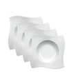 Villeroy & Boch New Wave Set/4 Rim Soup Bowl In White