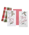 C & F HOME C & F HOME MERRY AND JOY KITCHEN TOWEL, SET OF 4