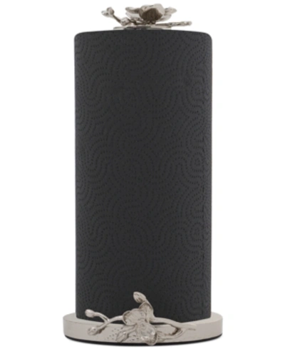 Michael Aram White Orchid Paper Towel Holder In Silver