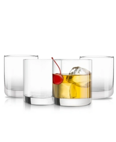 Joyjolt Nova Whiskey Glasses Set Of 4 In Clear