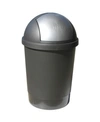 Taurus 13.2 Gallon Swivel Lid Waste Bin In Gray