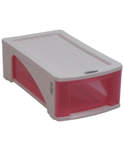 Taurus B5 Designer Single Stackable Drawer Storage In Pink