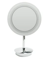 ALFI BRAND ALFI BRAND POLISHED CHROME TABLETOP ROUND 5X MAGNIFYING COSMETIC MIRROR WITH LIGHT BEDDING