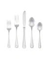 RIVERRIDGE HOME RIVERRIDGE MARINA 46 PIECE MONOGRAMMED FLATWARE SET