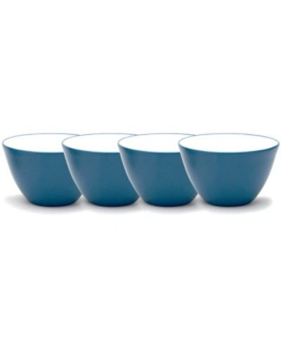 Noritake 4" Mini 7 oz Bowl Set, 4 Pieces In Blue