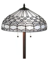 Amora Lighting Tiffany Style Royal Floor Lamp In Multi