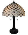 AMORA LIGHTING TIFFANY STYLE CHANDELLE TABLE LAMP