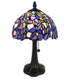 Amora Lighting Tiffany Style Iris Table Lamp In Multi