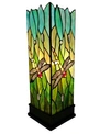 AMORA LIGHTING TIFFANY STYLE DRAGONFLY TABLE LAMP