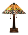 AMORA LIGHTING TIFFANY STYLE MISSION TABLE LAMP