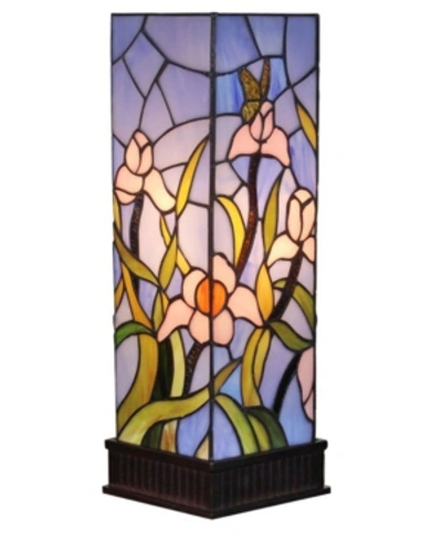 Amora Lighting Tiffany Style Floral Table Lamp In Multi