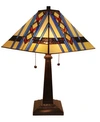 Amora Lighting Tiffany Style Mission Table Lamp In Multi
