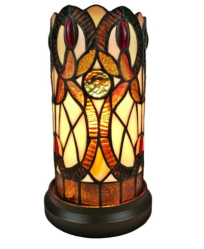 Amora Lighting Tiffany Style Accent Table Lamp In Multi