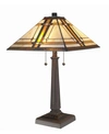 Amora Lighting Tiffany Style Mission Table Lamp In Multi