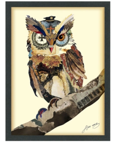 Empire Art Direct 'the Wisest Owl' Dimensional Collage Wall Art In Multi