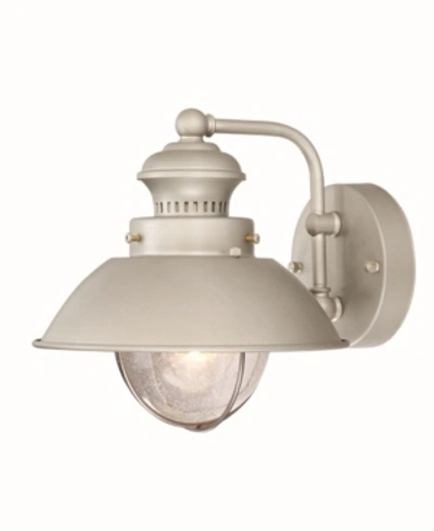 Vaxcel Harwich Brushed Nickel Coastal Farmhouse Barn Outdoor Wall Light In Gray