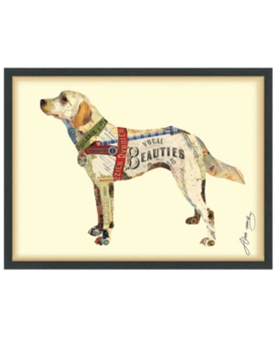 Empire Art Direct 'yellow Lab' Dimensional Collage Wall Art In Multi