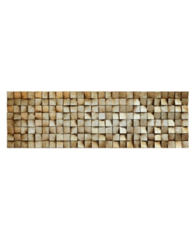 Empire Art Direct 'textured 2' Metallic Handed Painted Rugged Wooden Blocks Wall Sculpture In Multi