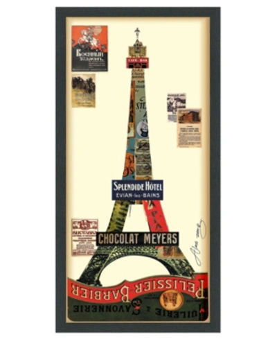 Empire Art Direct 'eiffel Tower' Dimensional Collage Wall Art In Multi