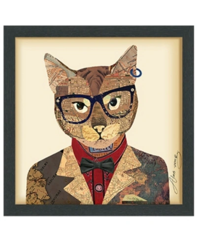 Empire Art Direct 'funky Cat 2' Dimensional Collage Wall Art In Multi