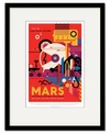 COURTSIDE MARKET MARS 16" X 20" FRAMED AND MATTED ART