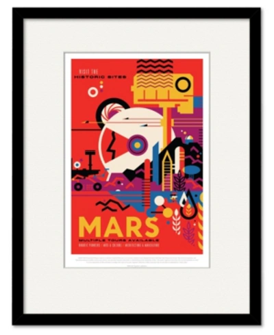 Courtside Market Mars 16" X 20" Framed And Matted Art In Multi