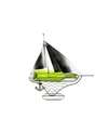 WINE BODIES SAILBOAT WINE BOTTLE HOLDER