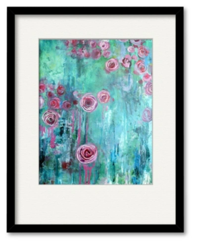Courtside Market Hanging Rose I 16" X 20" Framed And Matted Art In Multi