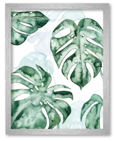 Courtside Market Split Leaf I 16" X 20" Framed Canvas Wall Art In Multi