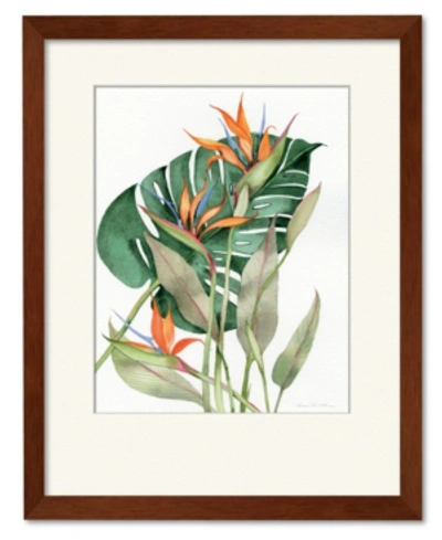 Courtside Market Botanical Birds Of Paradise 16" X 20" Framed And Matted Art In Multi