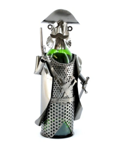 Wine Bodies Pirate Wine Bottle Holder In Silver