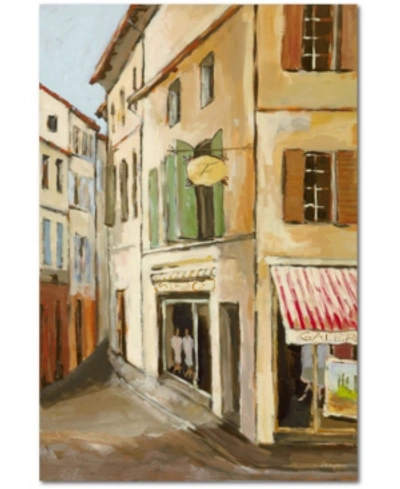 Courtside Market Street In Neuilly I 12" X 18" Gallery-wrapped Canvas Wall Art In Multi