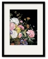 COURTSIDE MARKET ROSE ROMANCE III 16" X 16" FRAMED AND MATTED ART