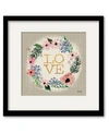 Courtside Market Love Flower Wreath Framed Matted Art Collection In Multi
