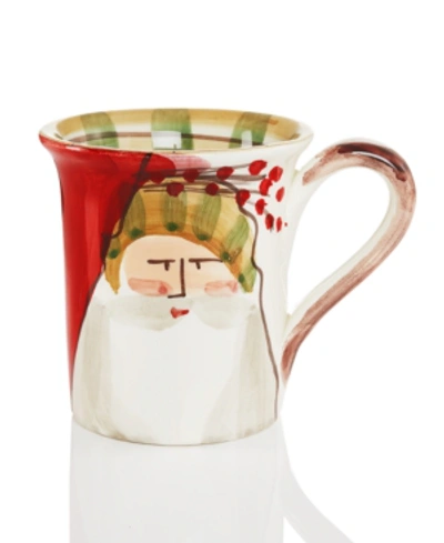 VIETRI OLD ST. NICK STRIPED HAT MUG