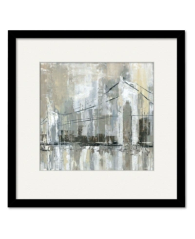 Courtside Market Midtown Bridge I 16" X 16" Framed And Matted Art In Multi