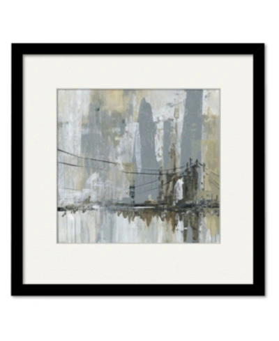 Courtside Market Midtown Bridge Ii 16" X 16" Framed And Matted Art In Multi