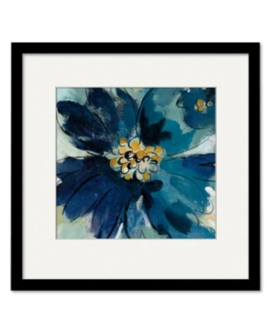 Courtside Market Inky Floral Iii 16" X 16" Framed And Matted Art In Multi