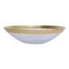 Vietri Rufolo Glass Gold Organic Large Bowl In Gold