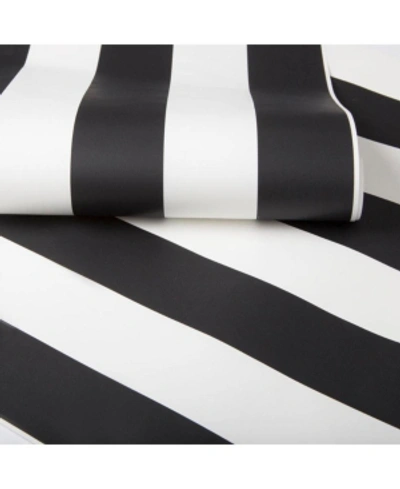 Graham & Brown Graham Brown Monochrome Stripe Wallpaper In Black,white