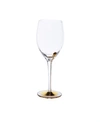 CLASSIC TOUCH SET OF 6 WATER GLASSES WITH GOLD TONE REFLECTION