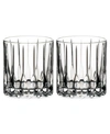 RIEDEL DRINK SPECIFIC GLASSWARE NEAT GLASS, SET OF 2