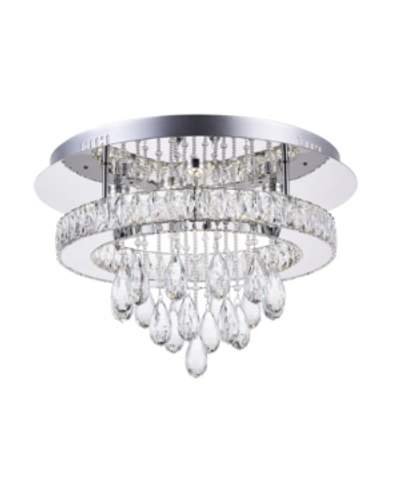 Cwi Lighting Veil Led Flush Mount In Chrome